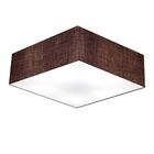 Plafon Para Sala Quadrado Sl-3060 Cúpula Cor Café