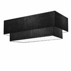 Plafon Para Sala Retangular Sl-3044 Cúpula Cor Preto