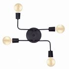 Plafon Para Sala Retro Vintage Industrial Sl-9000-4 Preto