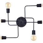 Plafon Para Sala Retro Vintage Industrial Sl-9000-6 Preto