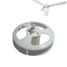 Plafon Plafonier Bocal Pera C/ Soquete M3 Loren Sid Branco