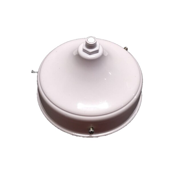 Plafon Plafonier Chapa C/ Bocal E27 Louça Kalil Branco