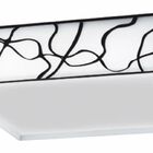 Plafon Psicodélico Preto Acrílico Quadr. 18x18 Cm 1xe27