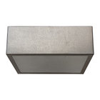 Plafon Quadrado De Aluminio Escovado 20cm