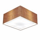 Plafon Quadrado Duplo Vivare Md-3040 Cúpula Em Tecido 30x70x7