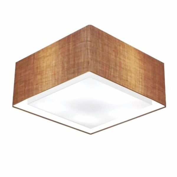 Plafon Quadrado Duplo Vivare Md-3040 Cúpula Em Tecido 30x70x7