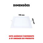 Plafon quadrado embutir 12w branco neutro AVANT