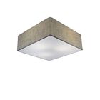 Plafon Quadrado Md-3001 Cúpula Em Tecido 35x35x12cm Rústico C