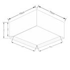 Plafon Quadrado Md-3040 Cúpula Em Tecido Dupla 30/70x70cm Pal