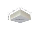 Plafon Quadrado Sobrepor Vivare Md-3000 Cúpula Em Tecido 25x2