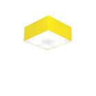 Plafon Quadrado Vivare Md-3000 Cúpula Em Tecido 12/25x25cm -