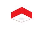 Plafon Quadrado Vivare Md-3000 Cúpula Em Tecido 12/25x25cm -