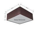 Plafon Quadrado Vivare Md-3001 Cúpula Em Tecido 12/35x35cm -