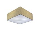 Plafon Quadrado Vivare Md-3001 Cúpula Em Tecido 12/35x35cm -