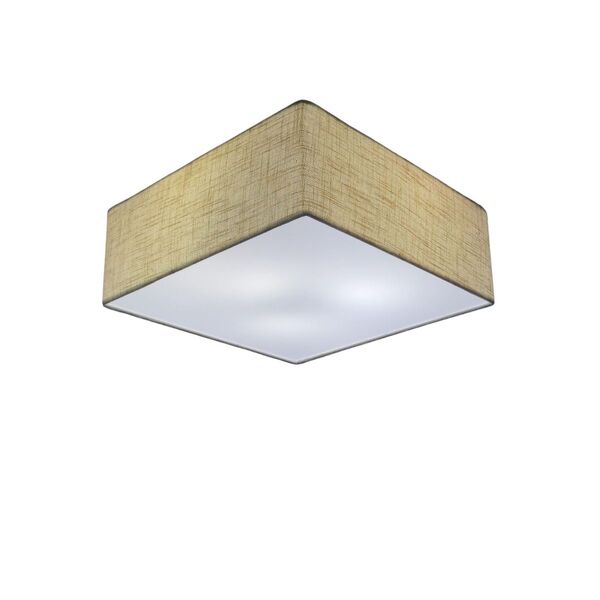 Plafon Quadrado Vivare Md-3001 Cúpula Em Tecido 12/35x35cm -