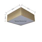 Plafon Quadrado Vivare Md-3001 Cúpula Em Tecido 12/35x35cm -