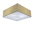 Plafon Quadrado Vivare Md-3002 Cúpula Em Tecido 50x50x15cm -