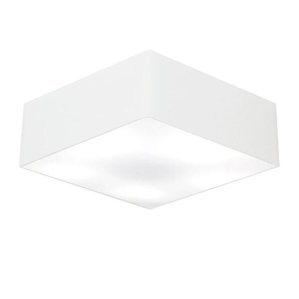 Plafon Quadrado Vivare Md-3002 Cúpula Em Tecido 50x50x15cm -