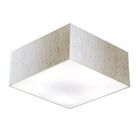 Plafon Quadrado Vivare Md-3012 Cúpula Em Tecido 21/50x50cm -