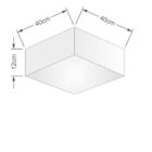 Plafon Quadrado Vivare Md-3050 Cúpula Em Tecido 40x40x12cm -