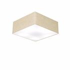 Plafon Quadrado Vivare Md-3050 Cúpula Em Tecido 40x40x12cm -