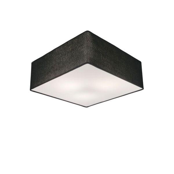 Plafon Quadrado Vivare Md-3050 Cúpula Em Tecido 40x40x12cm -