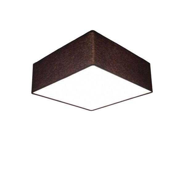 Plafon Quadrado Vivare Md-3050 Cúpula Em Tecido 40x40x12cm -