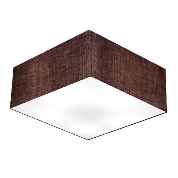 Plafon Quadrado Vivare Md-3053 Cúpula Em Tecido 21/60x60cm -