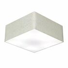 Plafon Quadrado Vivare Md-3053 Cúpula Em Tecido 21/60x60cm -
