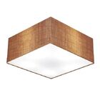 Plafon Quadrado Vivare Md-3053 Cúpula Em Tecido 21/60x60cm -