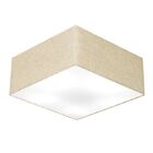 Plafon Quadrado Vivare Md-3053 Cúpula Em Tecido 21/60x60cm -