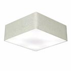 Plafon Quadrado Vivare Md-3059 Cúpula Em Tecido 15/80x80cm -