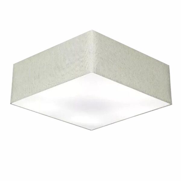 Plafon Quadrado Vivare Md-3059 Cúpula Em Tecido 15/80x80cm -
