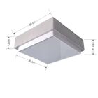 Plafon Quadrado Vivare Md-3092 Cúpula Em Tecido 60x60cm - Biv