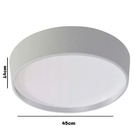 Plafon Ravena Branco 4 Lampadas Tualux