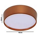 Plafon Ravena Cobre 4 Lampadas Tualux