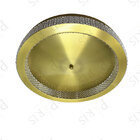 Plafon Redondo Cristais Dourado 40cm Led 32w 3000k Bivolt 145