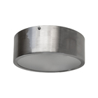 Plafon Redondo De Aluminio Escovado 20cm