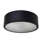 Plafon Redondo De Aluminio Preto 25cm