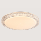 Plafon Redondo De Cristal Acrílico Branco 40cm Led 25w 3 Em 1