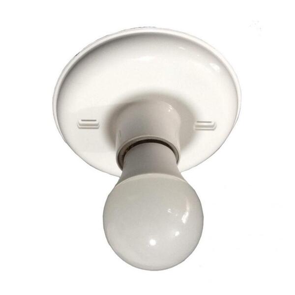 Plafon Redondo Decorativo Branco Iluminação Clássica 5 Un