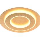 Plafon Redondo Dourado 35cm Led 24w 3000k Bivolt