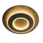 Plafon Redondo Dourado 35cm Led 24w 3000k Bivolt