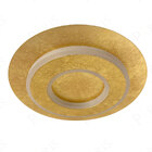 Plafon Redondo Dourado 35cm Led 24w 3000k Bivolt