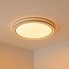 Plafon Redondo com Led 3 Cores 20W Hevvy Iluminação Genova Red 6X30cm Branco