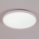 Plafon Redondo com Led 3 Cores 31W Hevvy Iluminação Verona Red 5X37cm Branco