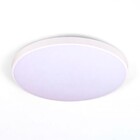 Plafon Redondo com Led 3 Cores 31W Hevvy Iluminação Verona Red 5X37cm Branco