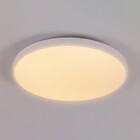 Plafon Redondo com Led 3 Cores 31W Hevvy Iluminação Verona Red 5X37cm Branco