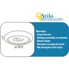 Plafon Redondo Luz Indireta 28cm Alumínio E-27 Branco Fosco
