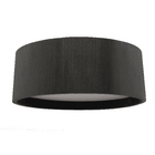 Plafon Redondo Madeira 25cm Preto